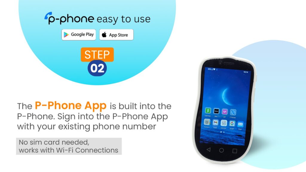 P-Phone setup using existing phone number without SIM card