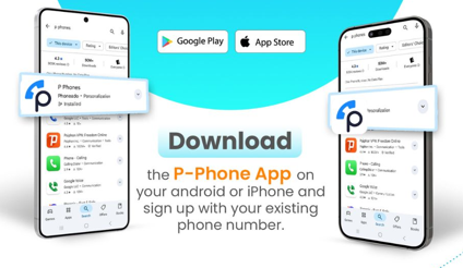 P-Phone app download on Android and iPhone